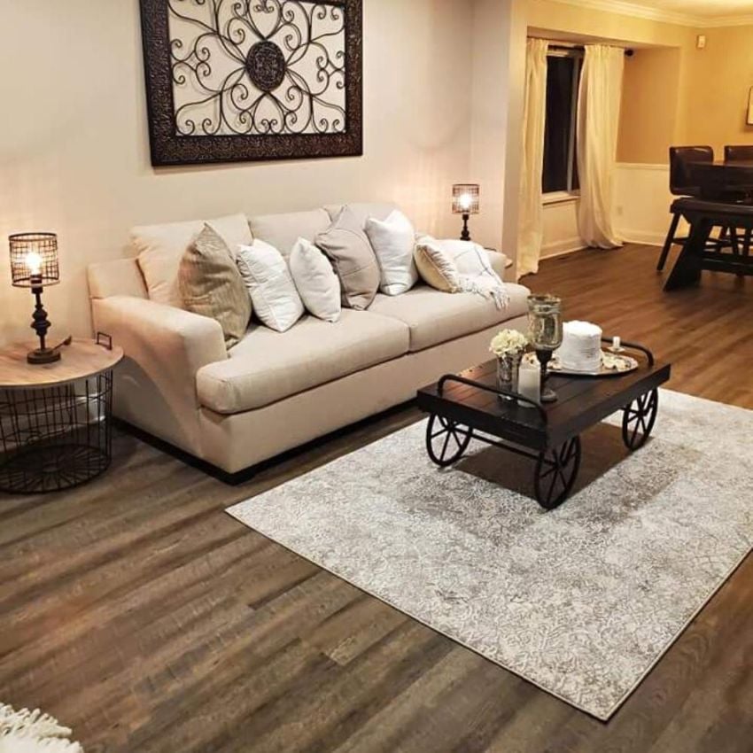 Bestlaminate Vinduri New Barn Oak 5mm 20 mil Vinyl Flooring w/Pad