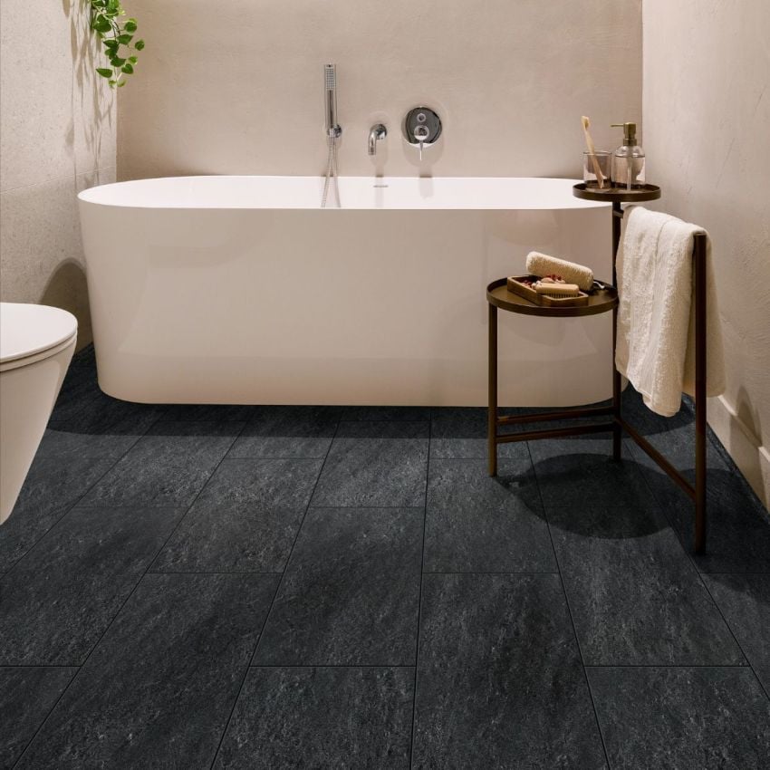 佐伯俊男 - Rêve écarlate COREtec Plus Tile Embra Slate VV872-12270 WPC Vinyl Tile Flooring