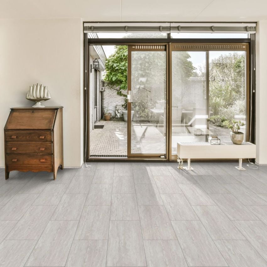 COREtec Plus Tile Mari Travertine VV872-12268 WPC Vinyl Tile Flooring